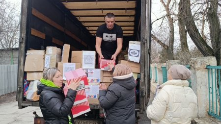 Очередной гуманитарный груз от неравнодушных жителей Брянской, Калужской и Московской областей добрался в Брянку